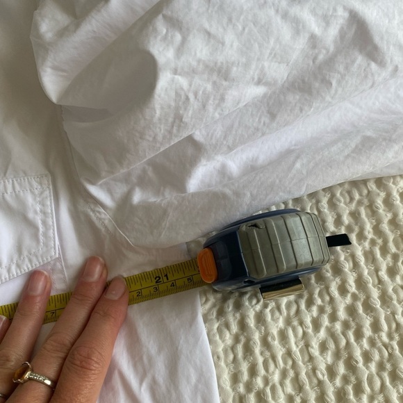 Susana Monaco Women’s Poplin Cotton Oversized Shirt White Button Down Size S - Picture 6 of 8